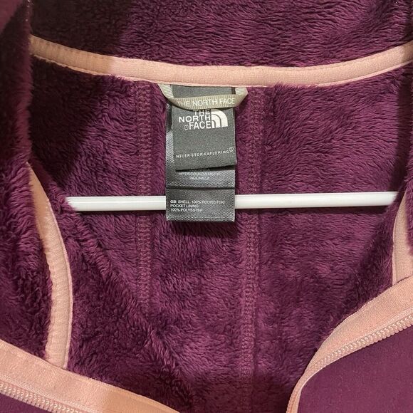 The North Face Womens Full Zip Soft Shell Fleece Lined Size XS Small Cranberry - Picture 3 of 8